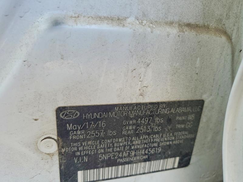 Aukcja sprzedaży 2017 Hyundai Sonata, vin: 5NPE24AF9HH445619, numer aukcji: 67757356