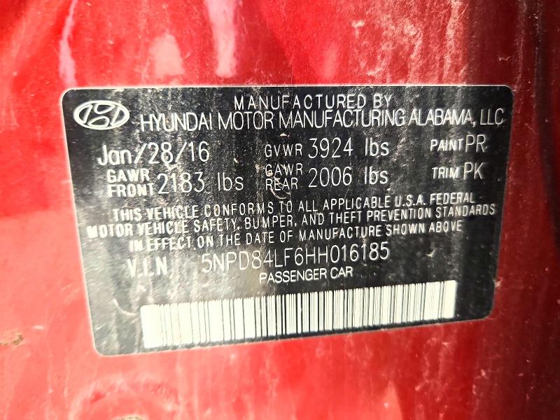 Aukcja sprzedaży 2017 Hyundai Elantra, vin: 5NPD84LF6HH016185, numer aukcji: 70286576