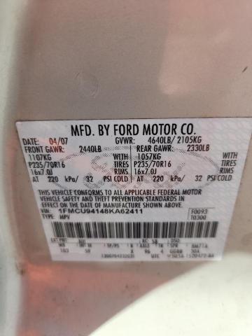 Продаж на аукціоні авто 2008 Ford Escape, vin: 1FMCU94148KA62411, номер лоту: 70285756
