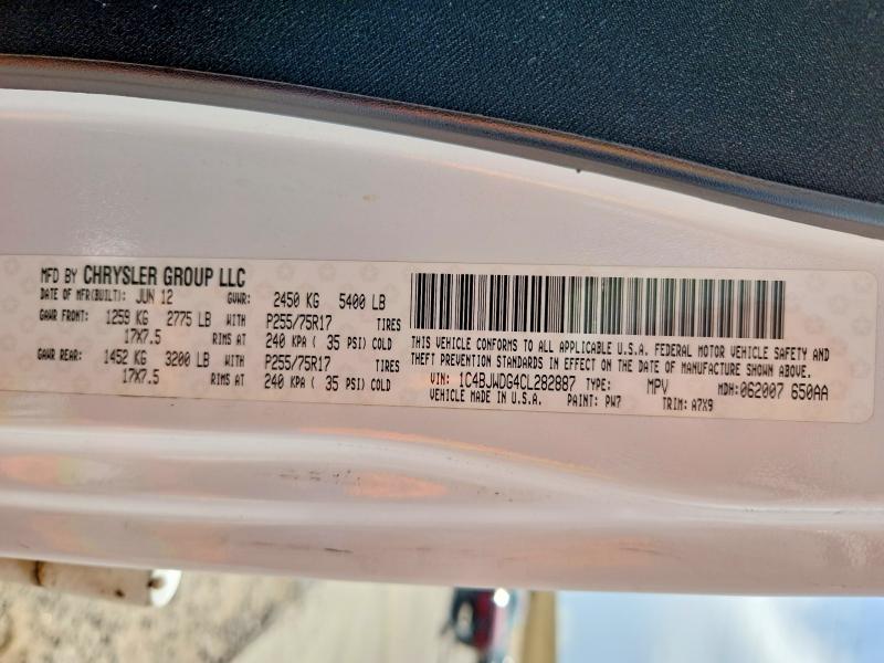 Продажа на аукционе авто 2012 Jeep Wrangler Unlimited, vin: 1C4BJWDG4CL282887, номер лота: 68437436