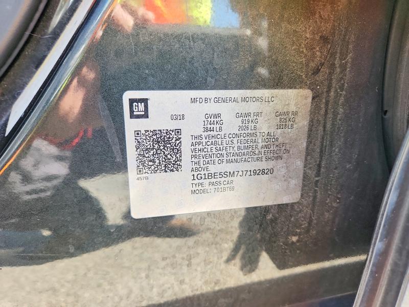 Продаж на аукціоні авто 2018 Chevrolet Cruze, vin: 1G1BE5SM7J7192820, номер лоту: 71076636