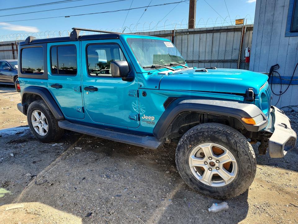 68081476 :رقم المزاد ، 1C4HJXDG2LW110582 vin ، 2020 Jeep Wrangler Unlimited مزاد بيع