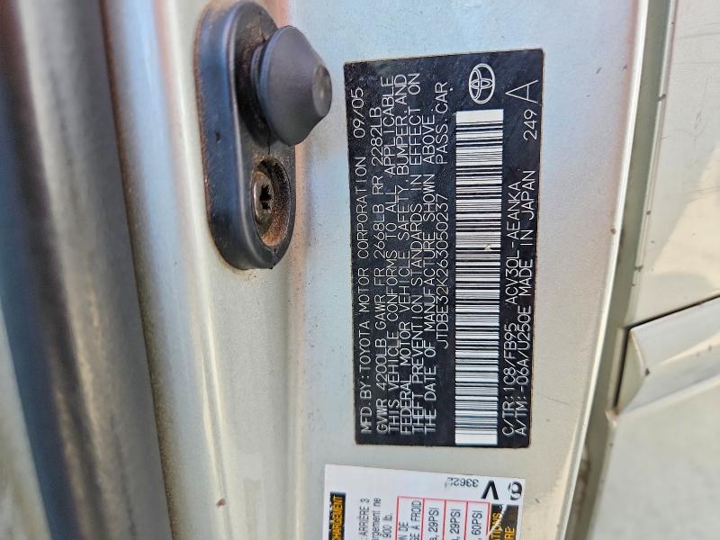 Продаж на аукціоні авто 2006 Toyota Camry, vin: JTDBE32K263050237, номер лоту: 67833736