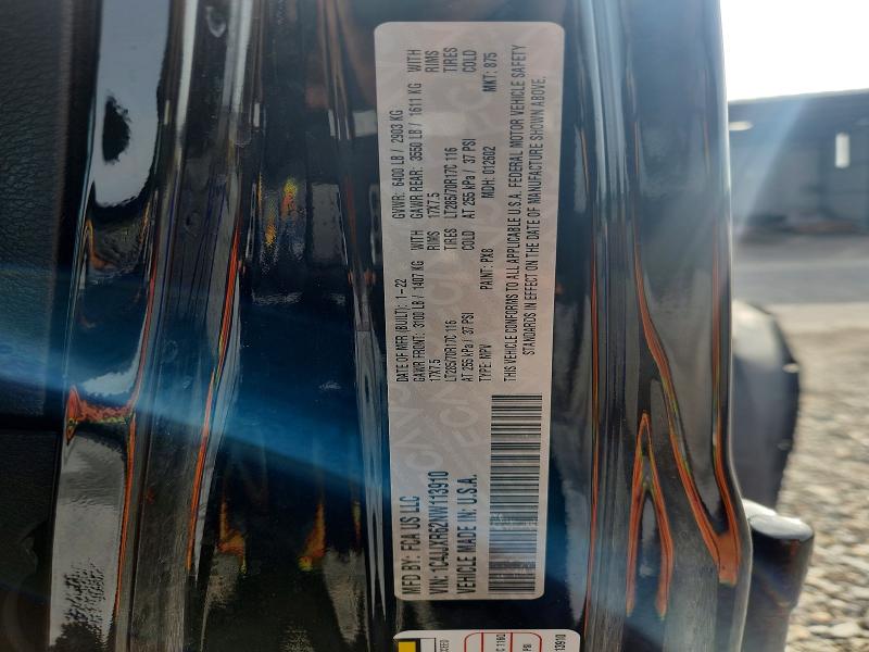 70178236 :رقم المزاد ، 1C4JJXR62NW113910 vin ، 2022 Jeep Wrangler Unlimited مزاد بيع