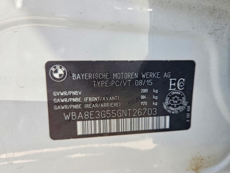 Продажа на аукционе авто 2016 Bmw 328, vin: WBA8E3G55GNT26703, номер лота: 68610036