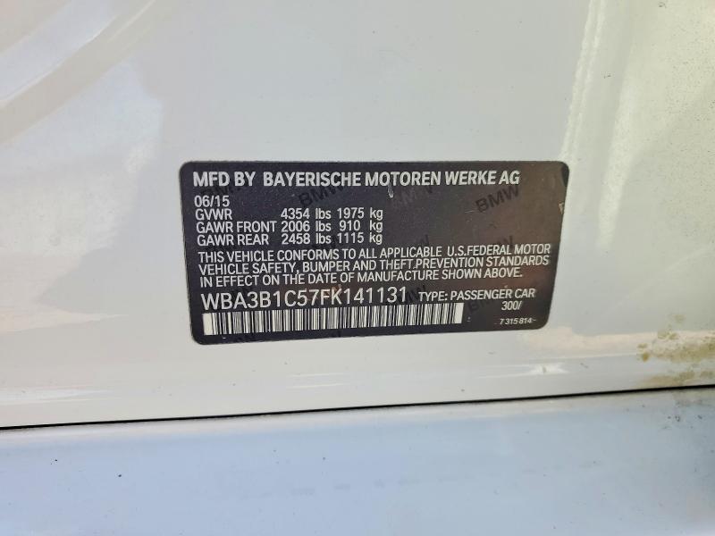 Aukcja sprzedaży 2015 Bmw 320, vin: WBA3B1C57FK141131, numer aukcji: 68275096