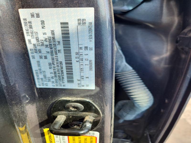 69227246 :رقم المزاد ، 1FTFW1E56NFA61280 vin ، 2022 Ford F150 مزاد بيع