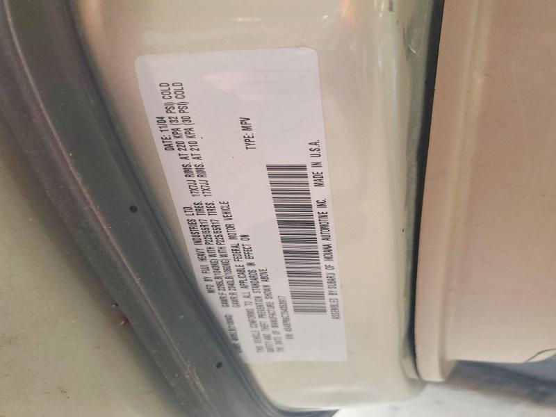 69999086 :رقم المزاد ، 4S4BP86C754353917 vin ، 2005 Subaru Outback مزاد بيع