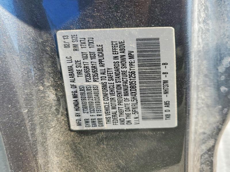 Aukcja sprzedaży 2013 Honda Odyssey, vin: 5FNRL5H4XDB051256, numer aukcji: 70680796