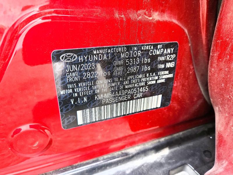Aukcja sprzedaży 2023 Hyundai Ioniq 6, vin: KMHM54AA9PA051465, numer aukcji: 70738826