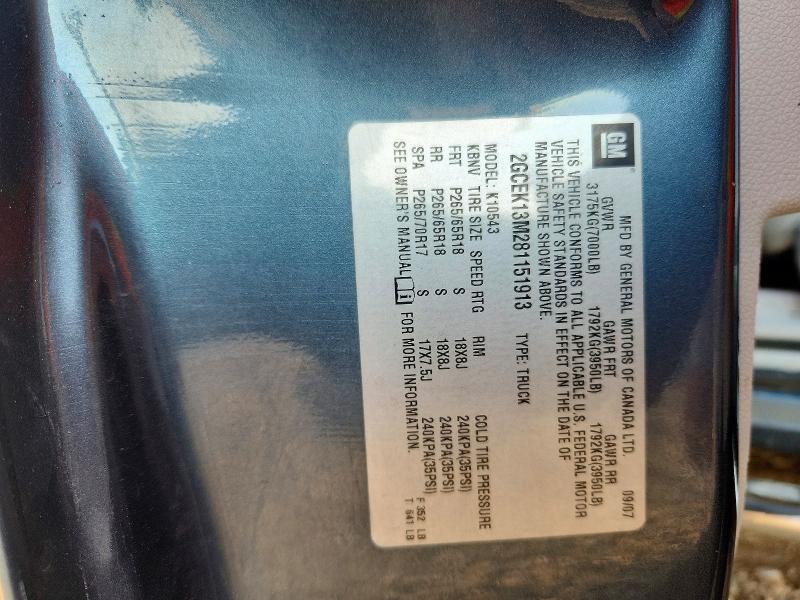 Aukcja sprzedaży 2008 Chevrolet Silverado, vin: 2GCEK13M281151913, numer aukcji: 67891946