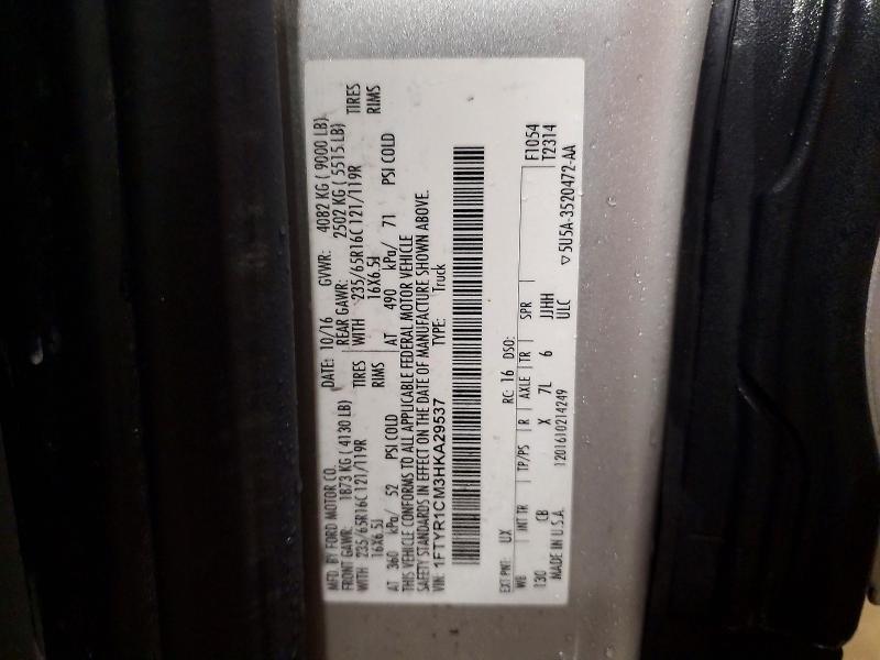 Aukcja sprzedaży 2017 Ford Transit, vin: 1FTYR1CM3HKA29537, numer aukcji: 70420076