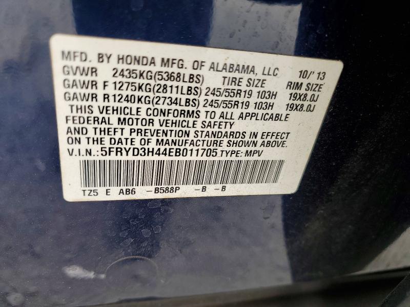 Aukcja sprzedaży 2014 Acura Mdx, vin: 5FRYD3H44EB011705, numer aukcji: 69024276