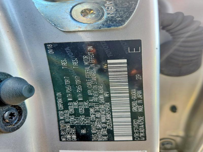 68977876 :رقم المزاد ، JTEZU5JR8K5195904 vin ، 2019 Toyota 4runner مزاد بيع
