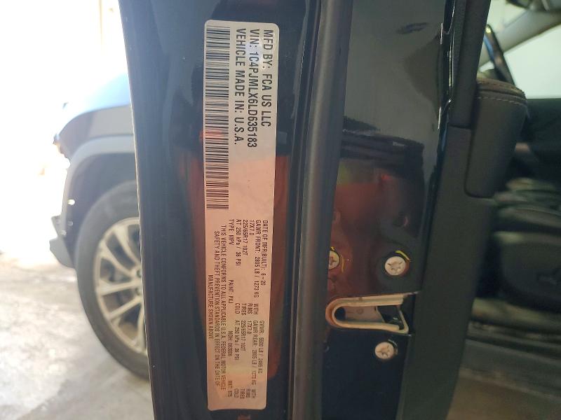 68943566 :رقم المزاد ، 1C4PJMLX6LD635183 vin ، 2020 Jeep Cherokee مزاد بيع