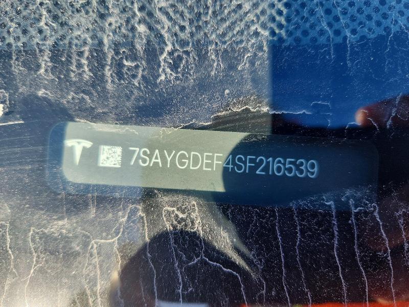 Aukcja sprzedaży 2025 Tesla Model Y, vin: 7SAYGDEF4SF216539, numer aukcji: 69796376