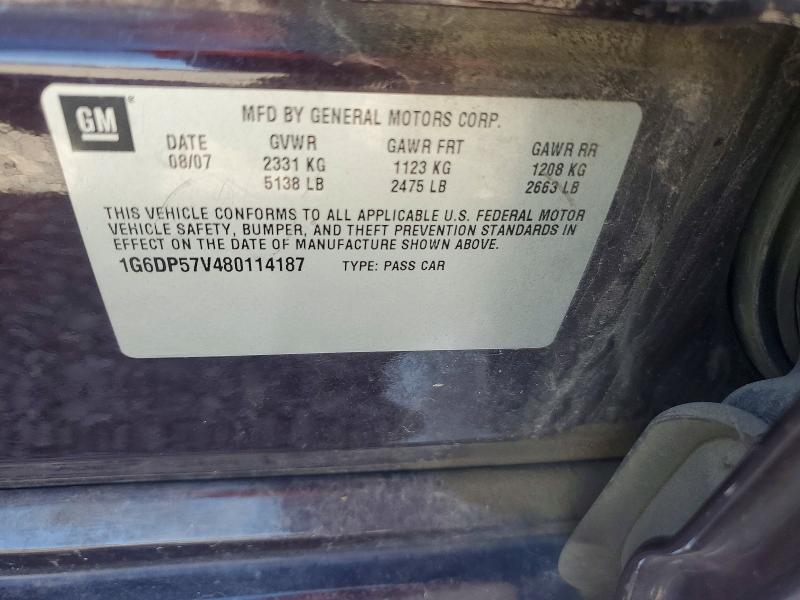 Продажа на аукционе авто 2008 Cadillac Cts, vin: 1G6DP57V480114187, номер лота: 67698106