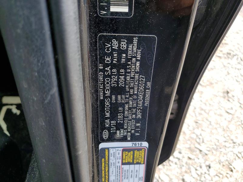 Продажа на аукционе авто 2019 Kia Forte, vin: 3KPF24AD4KE060127, номер лота: 68197696