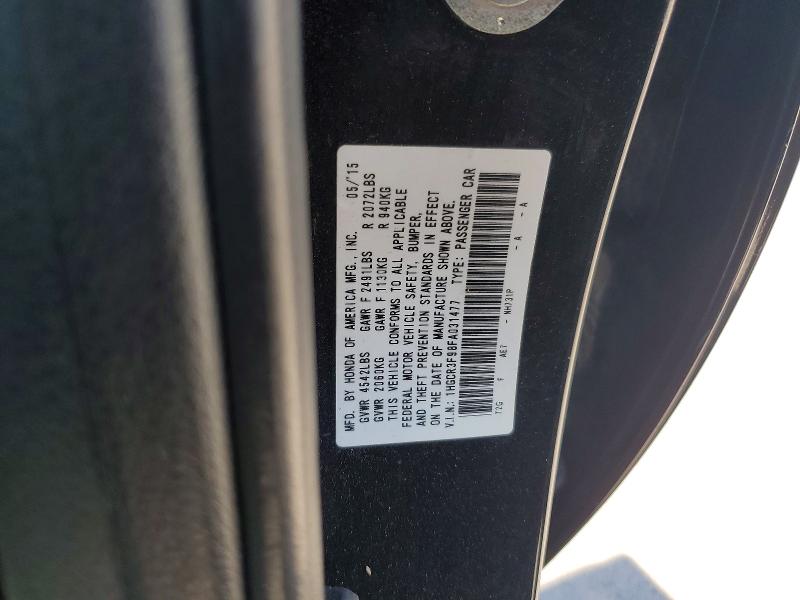 Aukcja sprzedaży 2015 Honda Accord, vin: 1HGCR3F98FA031477, numer aukcji: 68870536