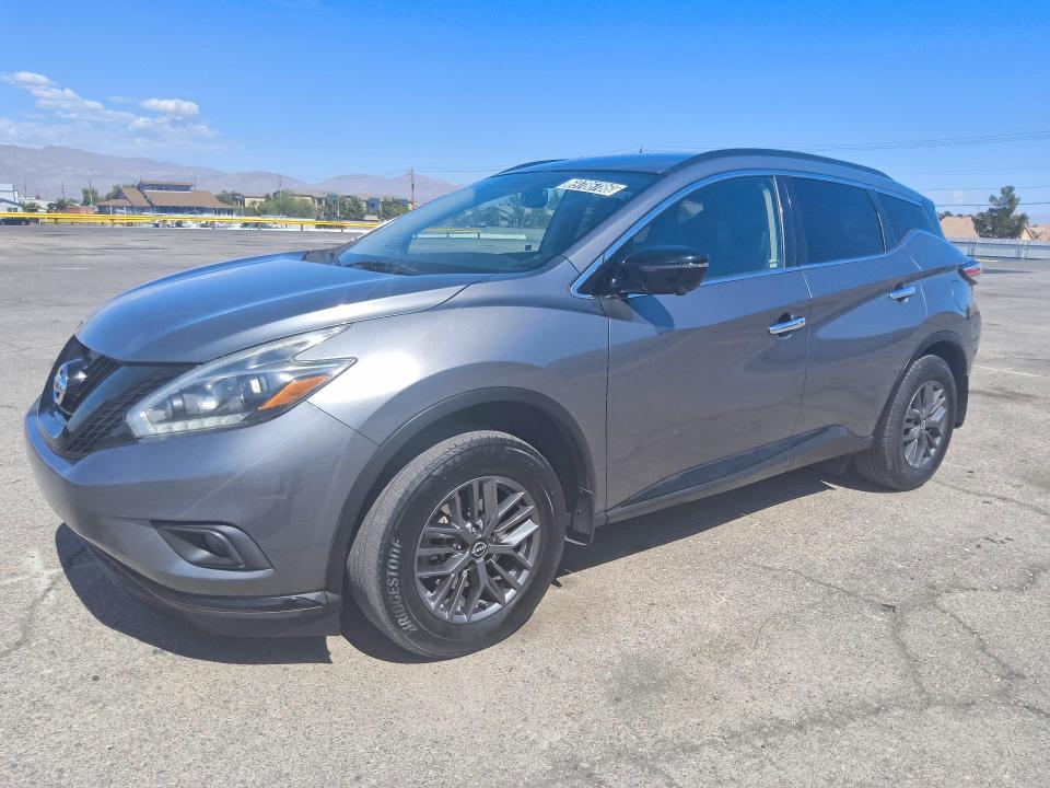 2018 Nissan Murano მანქანა იყიდება აუქციონზე, vin: 5N1AZ2MG9JN119386, აუქციონის ნომერი: 69786786