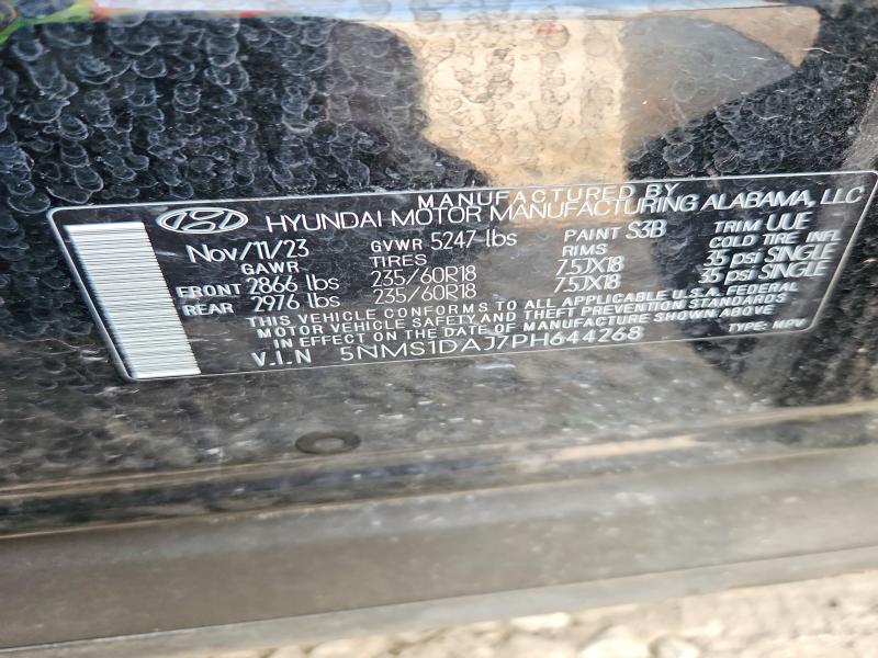 Aukcja sprzedaży 2023 Hyundai Santa Fe, vin: 5NMS1DAJ7PH644268, numer aukcji: 67600076