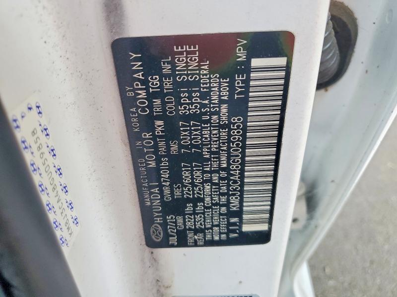 Продаж на аукціоні авто 2016 Hyundai Tucson, vin: KM8J3CA48GU059858, номер лоту: 67517986