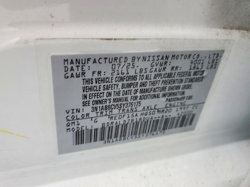 70091886 :رقم المزاد ، 3N1AB8CV5SY376175 vin ، 2025 Nissan Sentra مزاد بيع