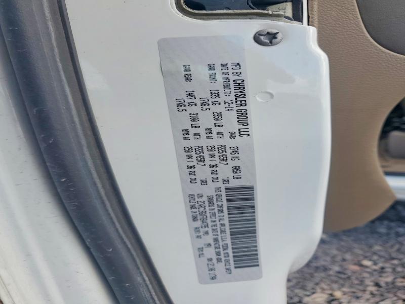 Aukcja sprzedaży 2015 Chrysler Town & Country, vin: 2C4RC1BGXFR644795, numer aukcji: 68348716