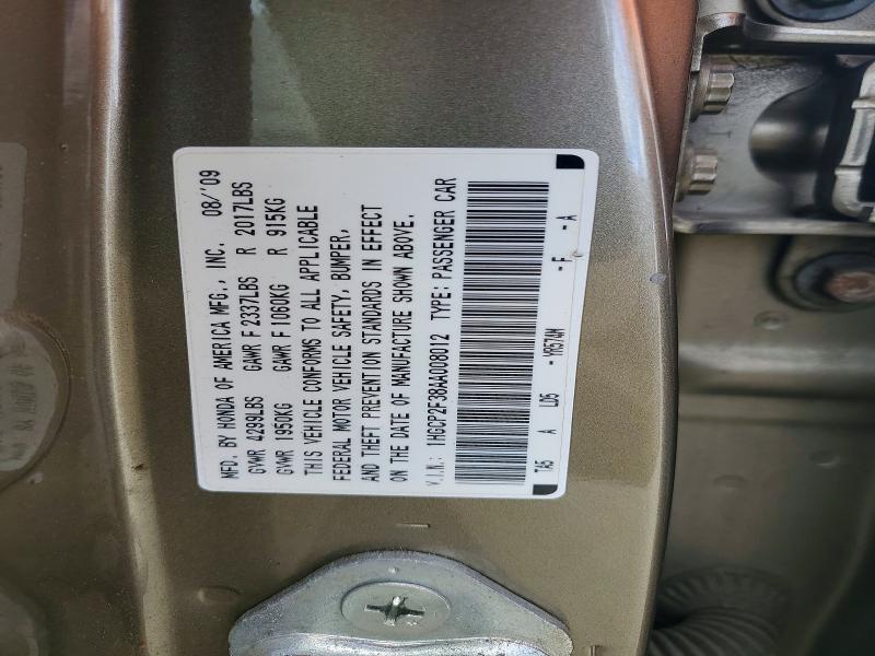 Продаж на аукціоні авто 2010 Honda Accord, vin: 1HGCP2F38AA008012, номер лоту: 69401466