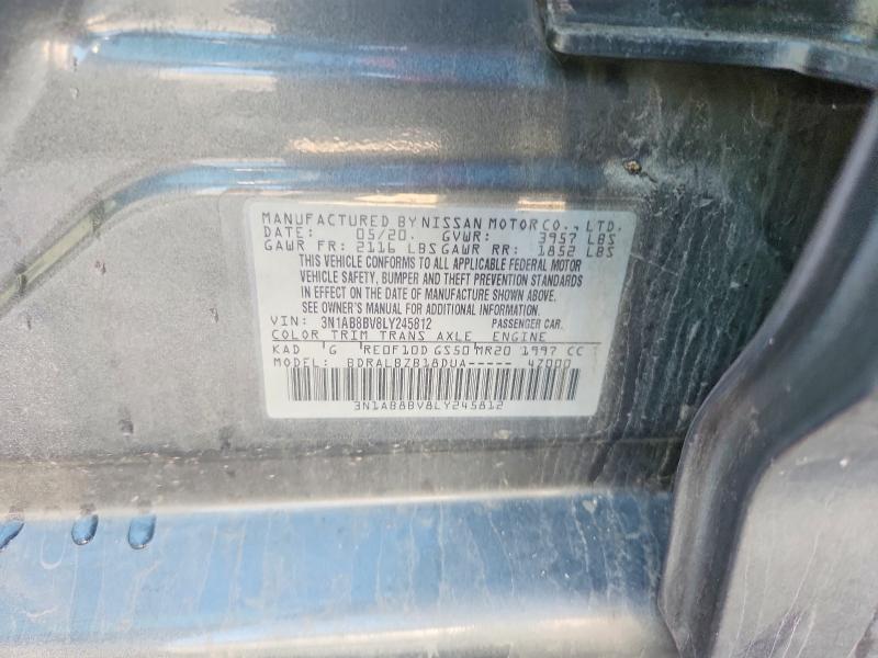 Продаж на аукціоні авто 2020 Nissan Sentra, vin: 3N1AB8BV8LY245812, номер лоту: 68121176