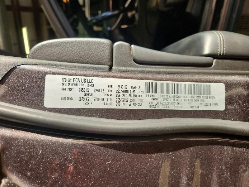 70154736 :رقم المزاد ، 1C4RJFBG2LC218137 vin ، 2020 Jeep Grand Cherokee مزاد بيع