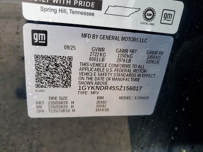 Продаж на аукціоні авто 2025 Cadillac Xt5, vin: 1GYKNDR45SZ156017, номер лоту: 68188256