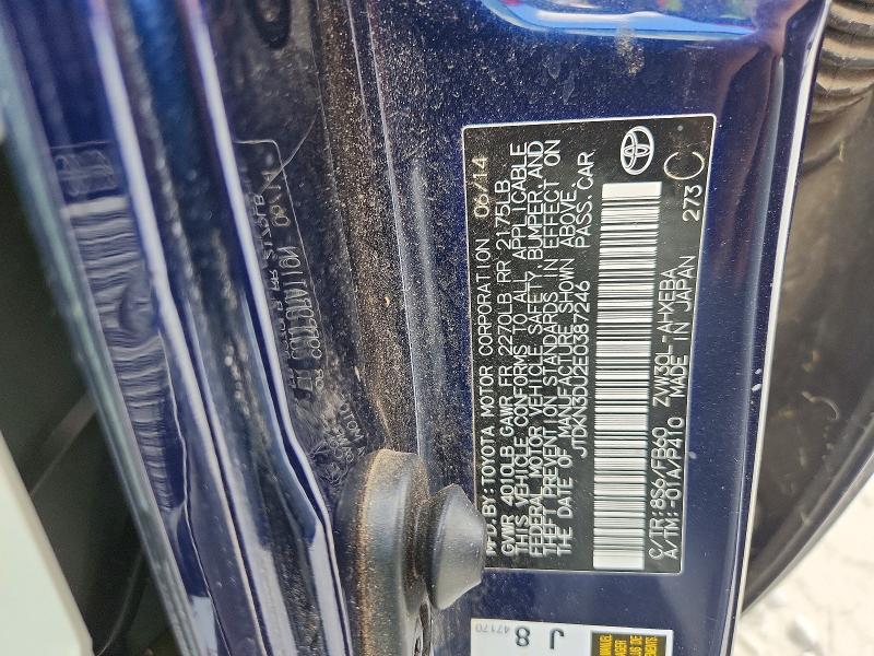 Aukcja sprzedaży 2014 Toyota Prius, vin: JTDKN3DU2E0387246, numer aukcji: 67440786