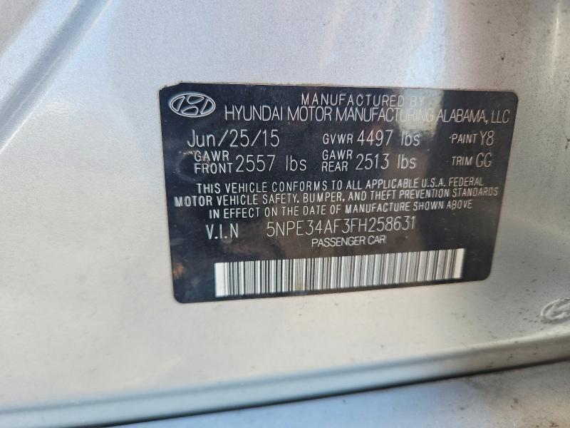 Aukcja sprzedaży 2015 Hyundai Sonata, vin: 5NPE34AF3FH258631, numer aukcji: 69088976