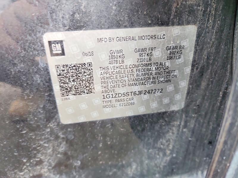 2018 Chevrolet Malibu მანქანა იყიდება აუქციონზე, vin: 1G1ZD5ST6JF247272, აუქციონის ნომერი: 70229946