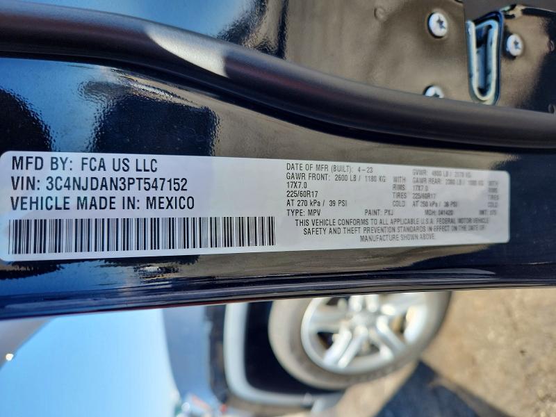 Продажа на аукционе авто 2023 Jeep Compass, vin: 3C4NJDAN3PT547152, номер лота: 70490006