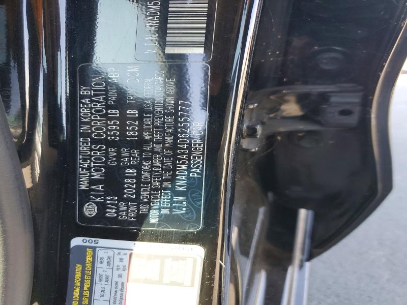Auction sale of the 2013 Kia Rio, vin: KNADM5A34D6255777, lot number: 69518996