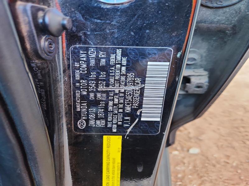 2013 Hyundai Accent მანქანა იყიდება აუქციონზე, vin: KMHCT5AE5DU097895, აუქციონის ნომერი: 69960846