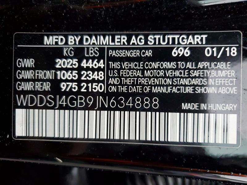 Продаж на аукціоні авто 2018 Mercedes-benz Cla, vin: WDDSJ4GB9JN634888, номер лоту: 66971406