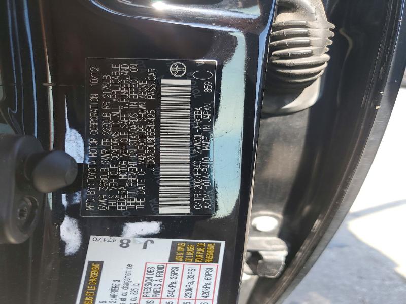 69293546 :رقم المزاد ، JTDKN3DU8D5544425 vin ، 2013 Toyota Prius مزاد بيع