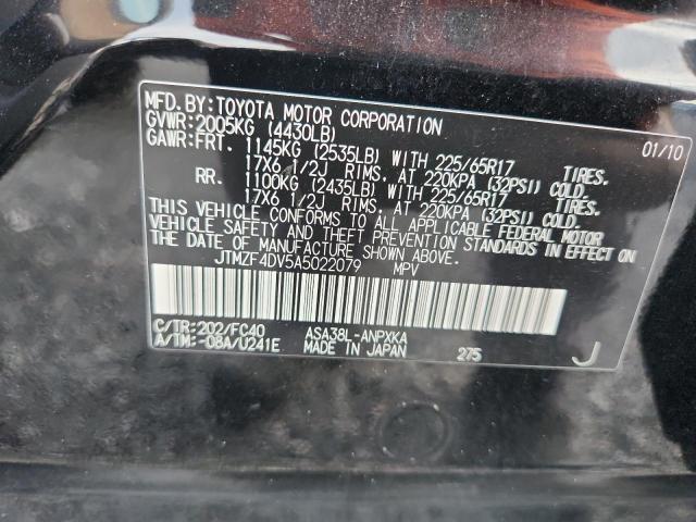 Aukcja sprzedaży 2010 Toyota Rav4, vin: JTMZF4DV5A5022079, numer aukcji: 70836516