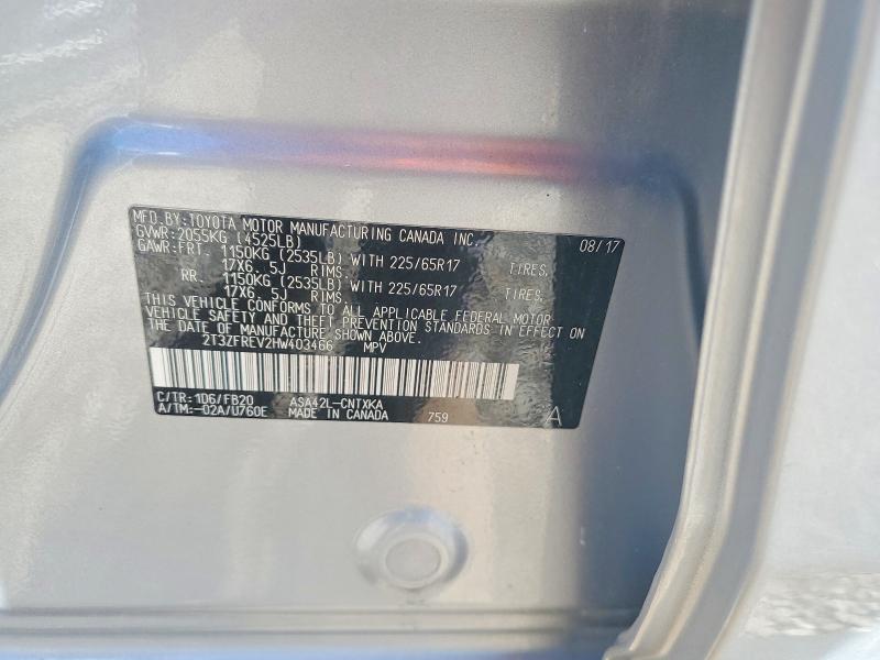 Продажа на аукционе авто 2017 Toyota Rav4, vin: 2T3ZFREV2HW403466, номер лота: 69717346
