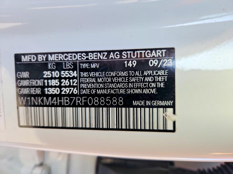 70319506 :رقم المزاد ، W1NKM4HB7RF088588 vin ، 2024 Mercedes-benz Glc مزاد بيع