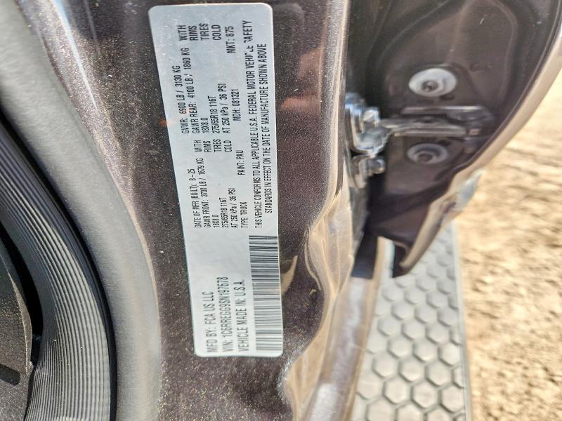 69855796 :رقم المزاد ، 1C6RREGG9SN197678 vin ، 2025 Ram 1500 مزاد بيع