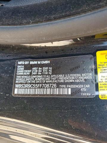 Продаж на аукціоні авто 2015 Bmw M4, vin: WBS3R9C55FF708726, номер лоту: 64819586