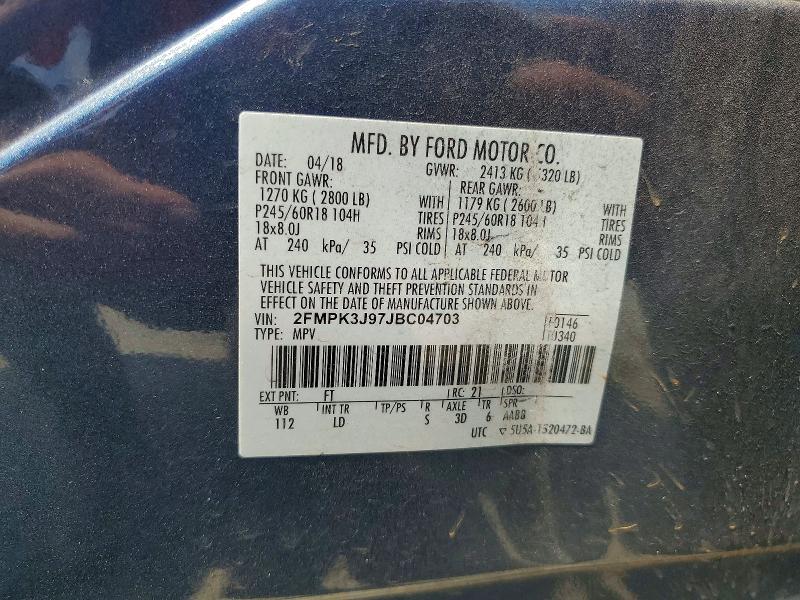 Aukcja sprzedaży 2018 Ford Edge, vin: 2FMPK3J97JBC04703, numer aukcji: 67810306