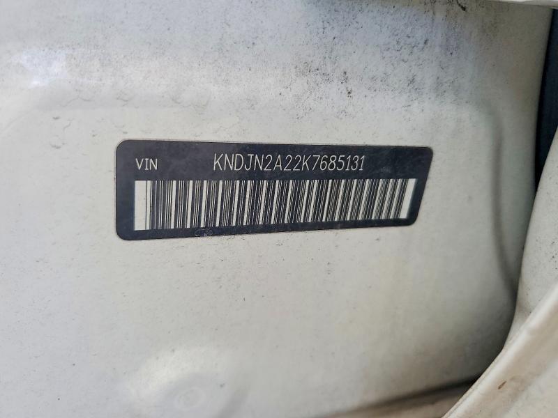 70025546 :رقم المزاد ، KNDJN2A22K7685131 vin ، 2019 Kia Soul مزاد بيع