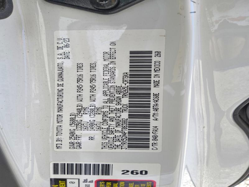 Aukcja sprzedaży 2023 Toyota Tacoma, vin: 3TYRX5GN4PT083882, numer aukcji: 69155676