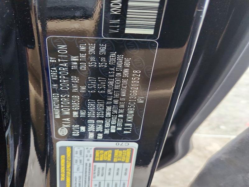 Aukcja sprzedaży 2016 Kia Sedona, vin: KNDMB5C13G6213528, numer aukcji: 68085676