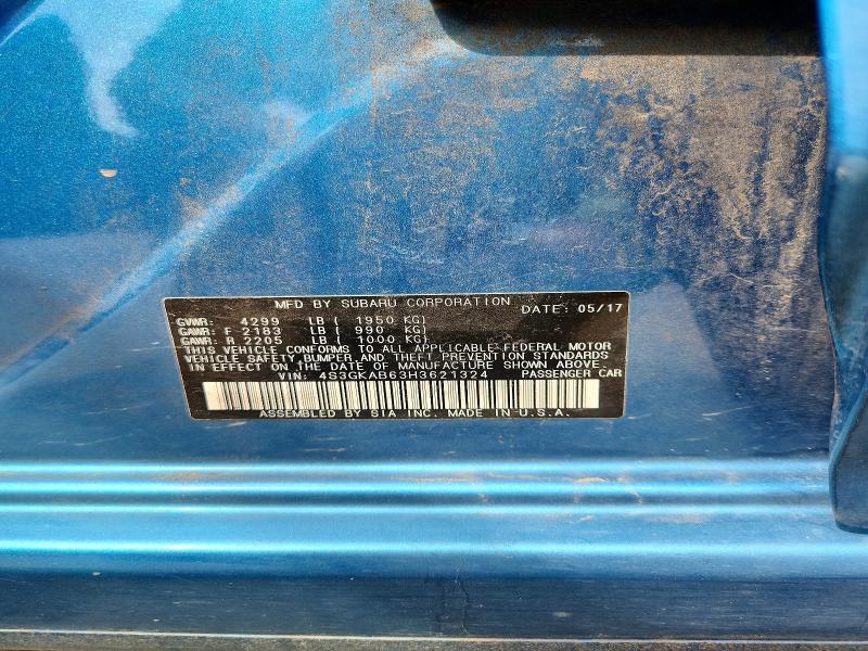 Продажа на аукционе авто 2017 Subaru Impreza, vin: 4S3GKAB63H3621324, номер лота: 69533786